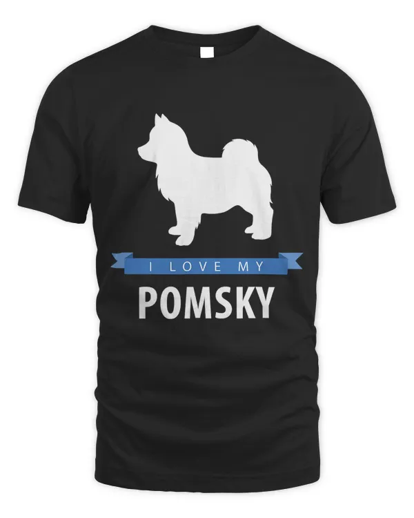 I Love My Pomsky T-Shirt