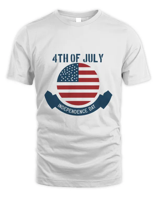 4th Of July America Print T-Shirt Tee