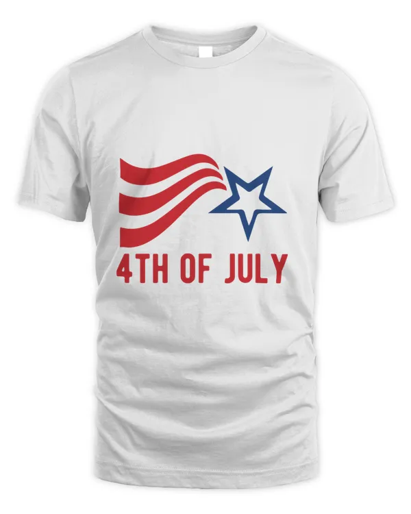 4th Of July America Print T-Shirt Tee