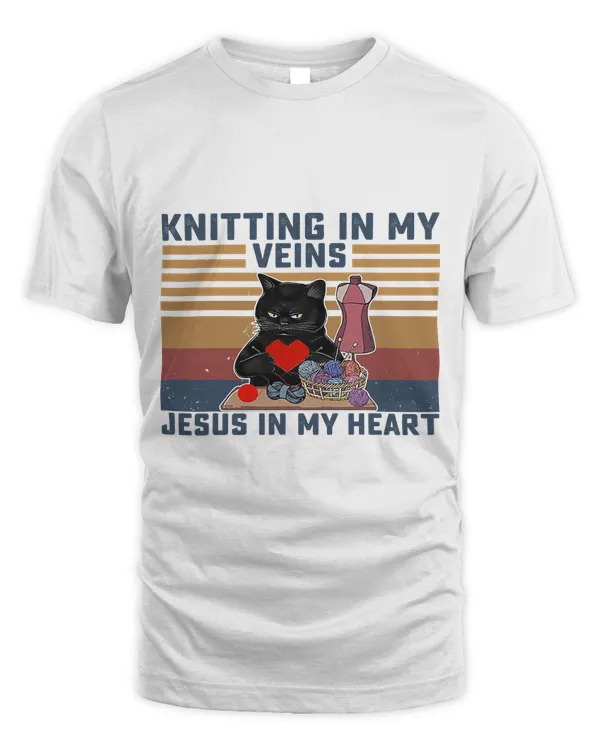 Knitting In My Veins Jesus In My Heart Christian Knit Lover 150