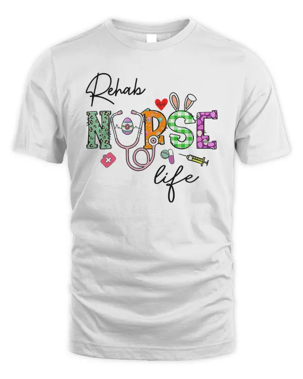 Camp Nurse Bunny Nurse Funny Egg Easter Day Floral Women FUN Premium T-Shirt
