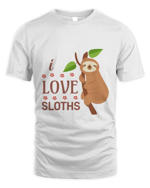 Lovely Sloth T-Shirt, Animal T-Shirt, Lovely Sloth Hoodie, Animal Hoodie, Nature Shirt  (1)