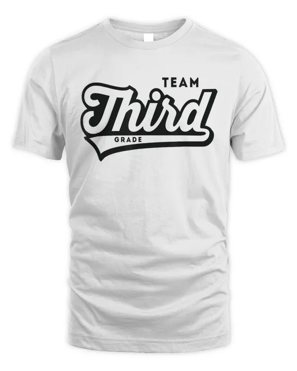 3rd Grade TEAM School Teacher Third Baseball-Style Shirt