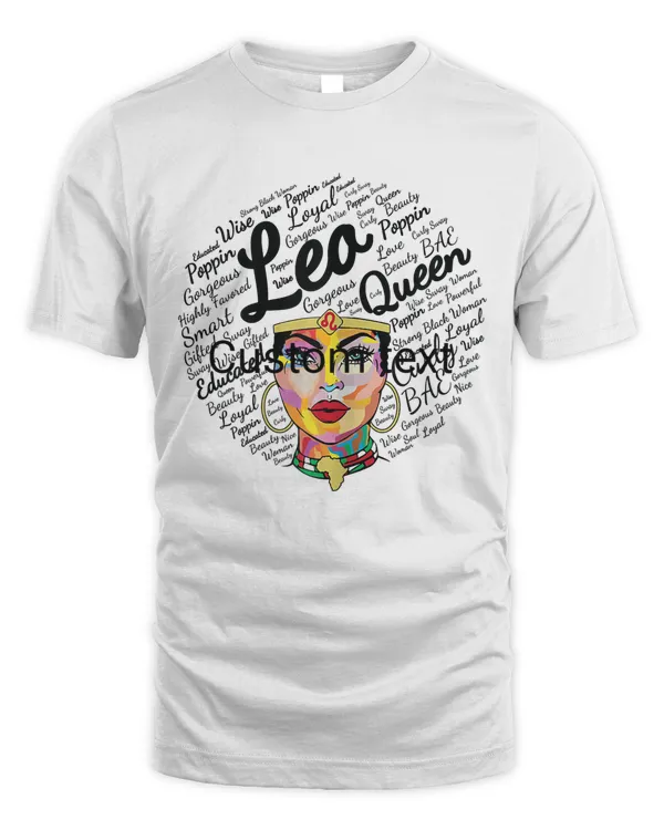 Leo Queen Shirt Afro Queen Leo Birthday Gift Leo Black Queen T-Shirt