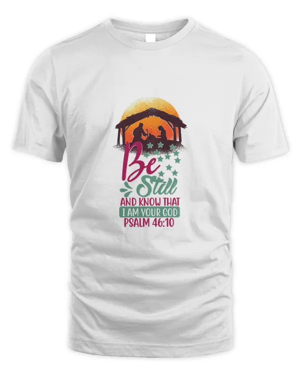 Christmas Nativity Birth of Jesus Christ Christian Peace Joy T-Shirt