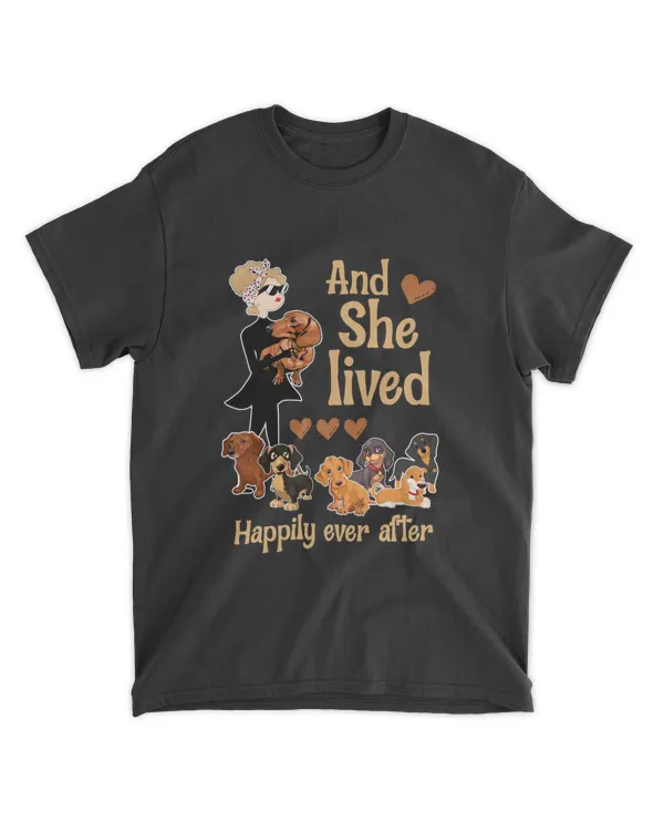Dachshund Dog And She Lived Happily Ever After Dog Lover