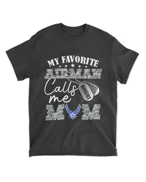 CD Customized Air Force Shirt, My Favorite Airman Calls Me Mom Shirt, Military Family Shirt, Personalized Gift For Air Force Mom, Mother Gift