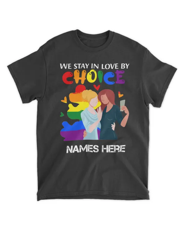 Lgbt Lesbian Couple Shirt, We Fall In Love By Chance