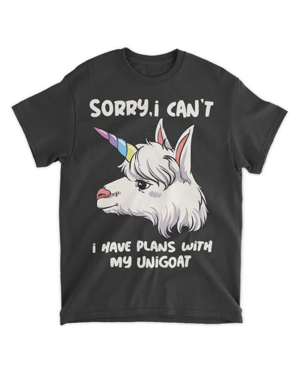 Sorry I Cant I Have Plans With My Unigoat Funny Goat