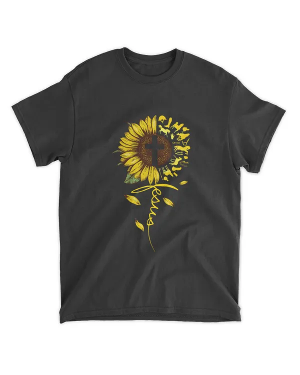 sunflower jesus horse