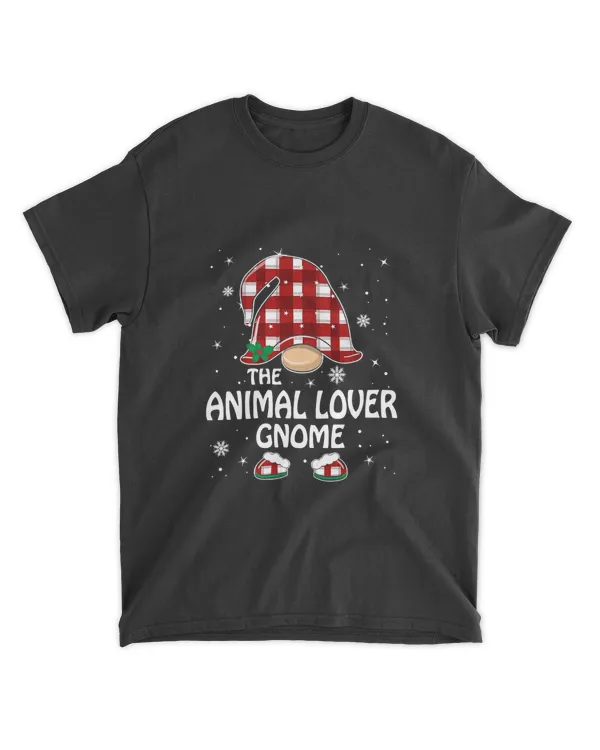 Gnome Animal Lover Gnome Buffalo Plaid Matching Family Christmas