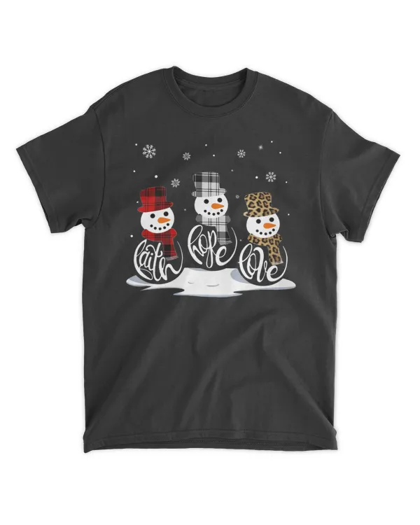 got-jat-21 Faith Hope Love Snowman Chistmas Jesus