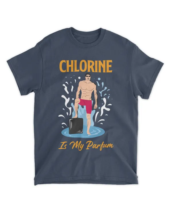 Chlorine is My Perfume, Swimming T-Shirt, Swimming Tank Top, Swimming Shirt for Summer