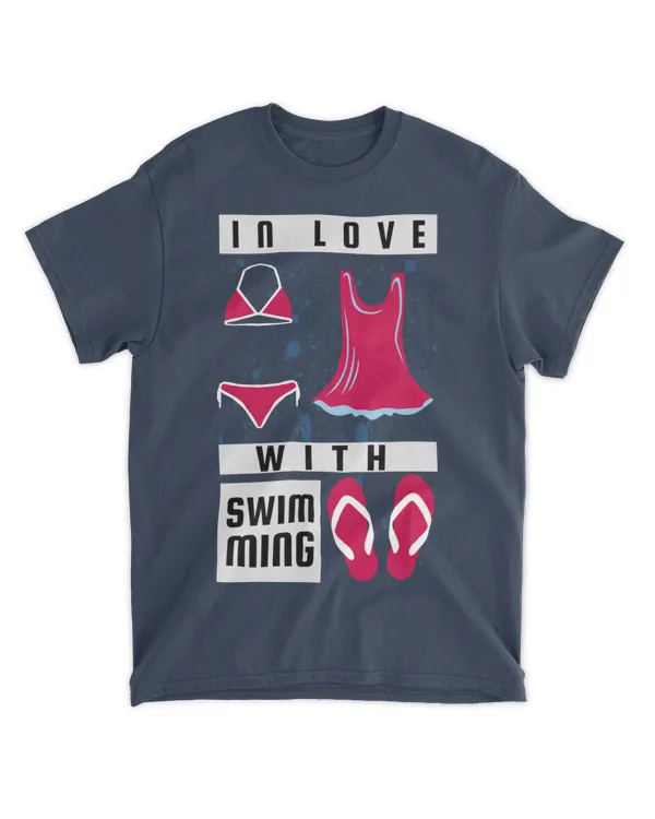 In Love With Swimming, Swimming T-Shirt, Swimming Tank Top, Swimming Shirt for Summer
