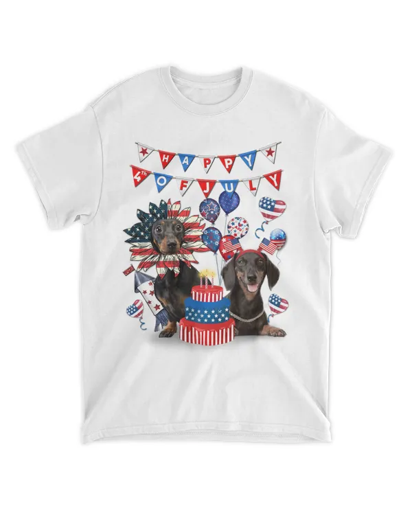 Dachshund Happy 4th Of July