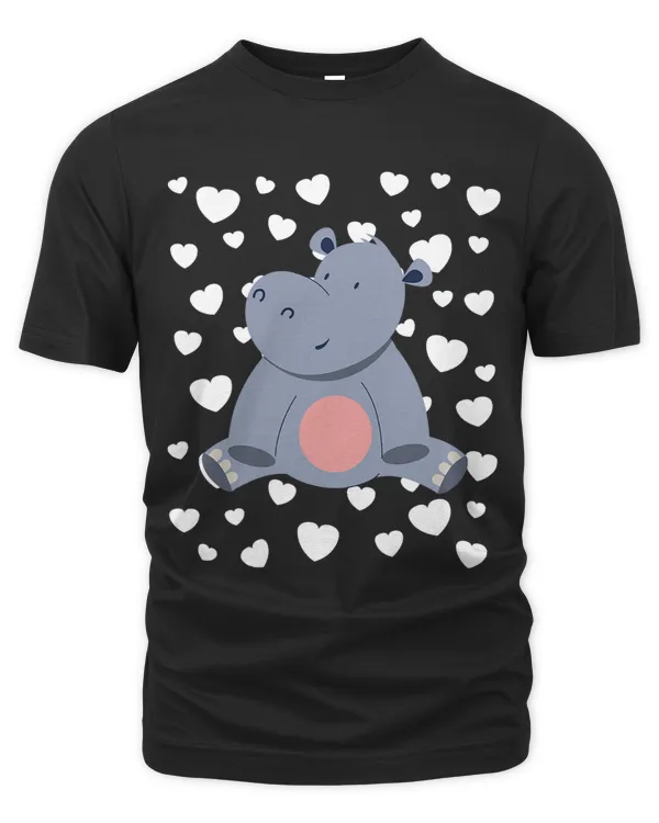 Hippo Theme Baby Girl Pink Nursery Room Heart Hippopotamus