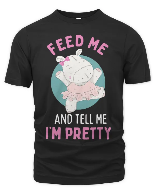 Funny Hippopotamus Feed Me Im Pretty Cute Hippo
