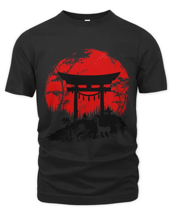 Japanese torii under the sun