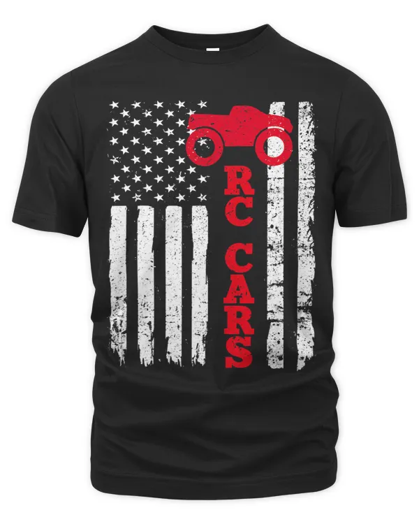 RC Cars Shirt USA American Flag Auto Remote Model