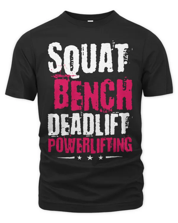 Powerlifting Squat Bench Deadlift Design For Men Lifters
