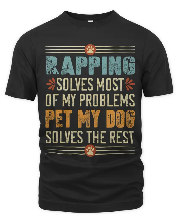 Dog Lover Rapping Dog Mom Dad Rapper Doggo Rap Fun