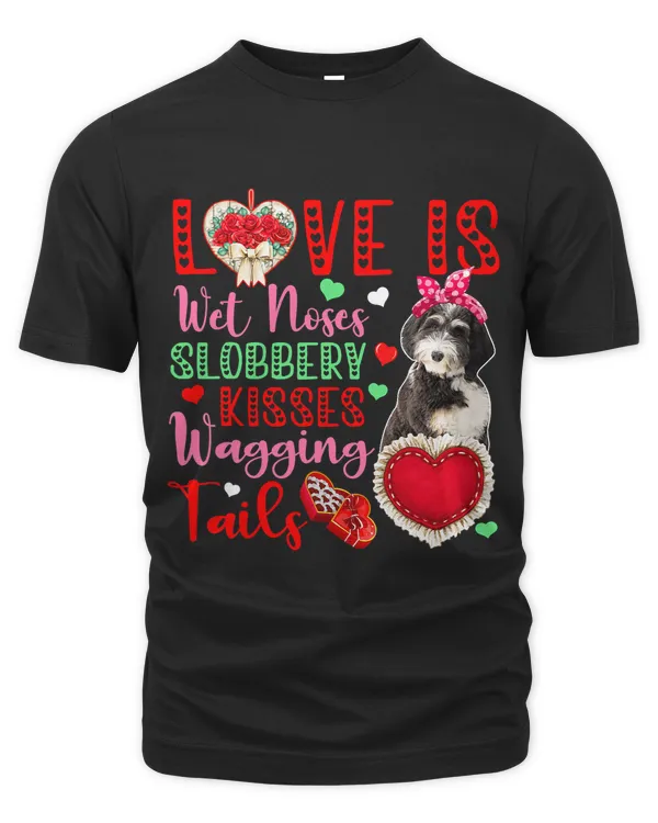Dog Lover Wet Noses Slobbery Kisses Cute Bernedoodle Lover