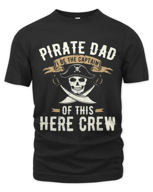 Funny Pirate Shirt Dad Jolly Roger Freebooter Fathers Day