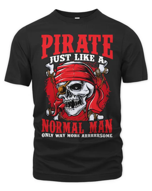 Funny Pirate Shirt Men Jolly Roger Boys Freebooter 1