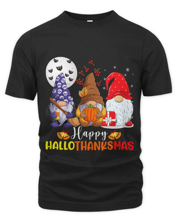 Halloween Thanksgiving Christmas Happy HalloThanksMas Gnomes 276