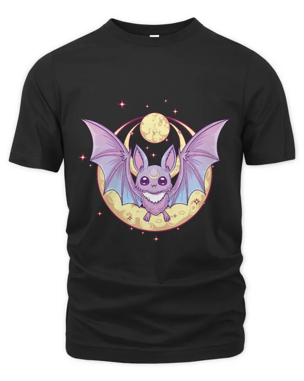 Pastel Goth Cute Creepy Crescent Moon Bat Kawaii Emo Nu Goth 42