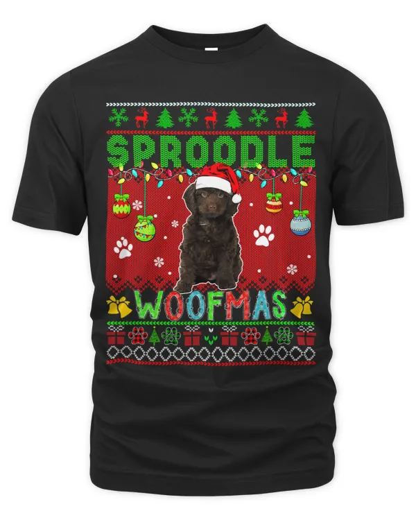 Sproodle Christmas Woof Santa Sproodle Lover Owner Family 48