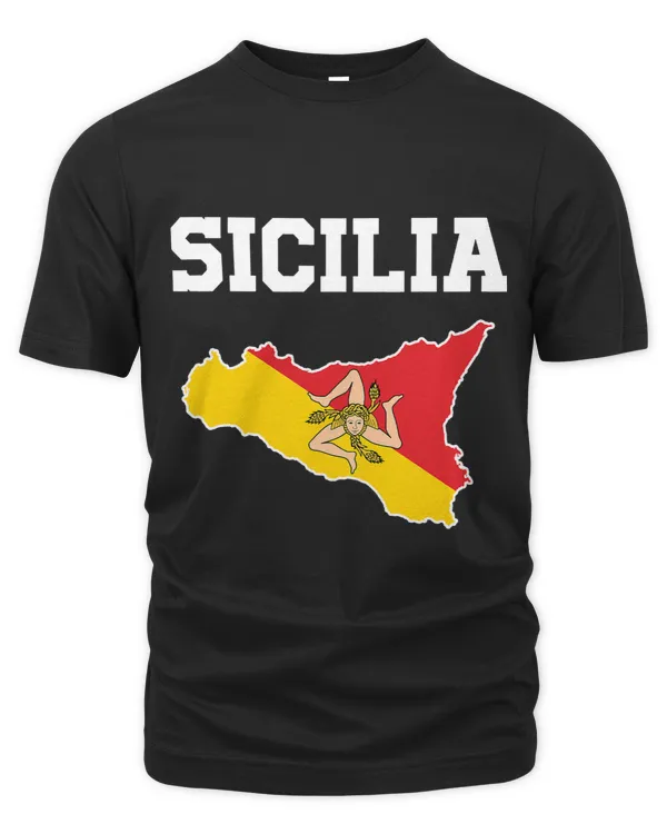 Sicily Map Sicilia Italian Sicilian