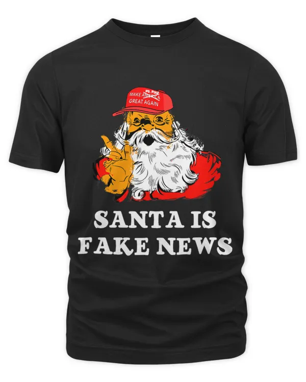 Santa is Fake News T Shirt Alternative Facts Christmas Tee