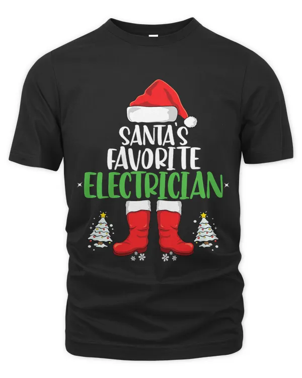 Santas Favorite Electrician Family Matching Christmas Party