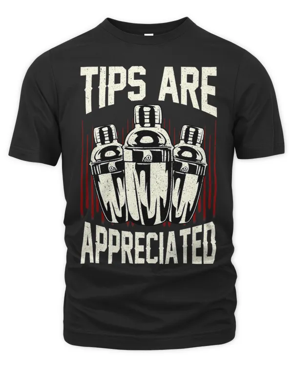 Bartender Bar Design For Barman Tips Are Appreciated