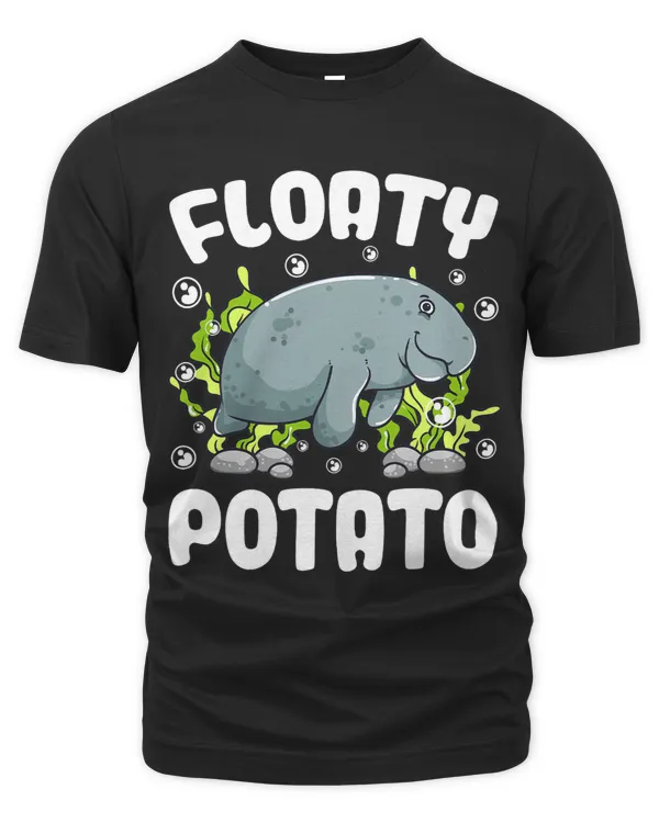 Floaty Potato Manatee Funny Sea Animal Marine Biologist Cute