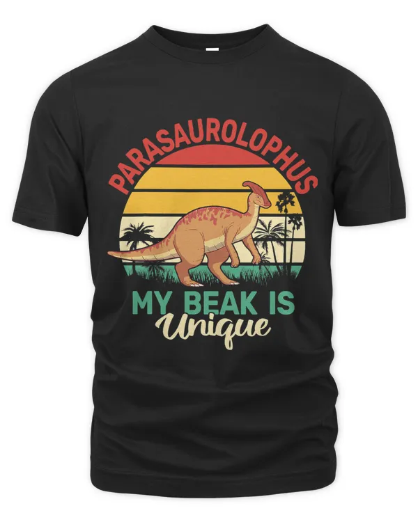 parasaurolophus My Beak is Unique retro hadrosaurids