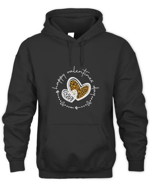Happy Valentine’s Day Leopard Plain Cute Hearts