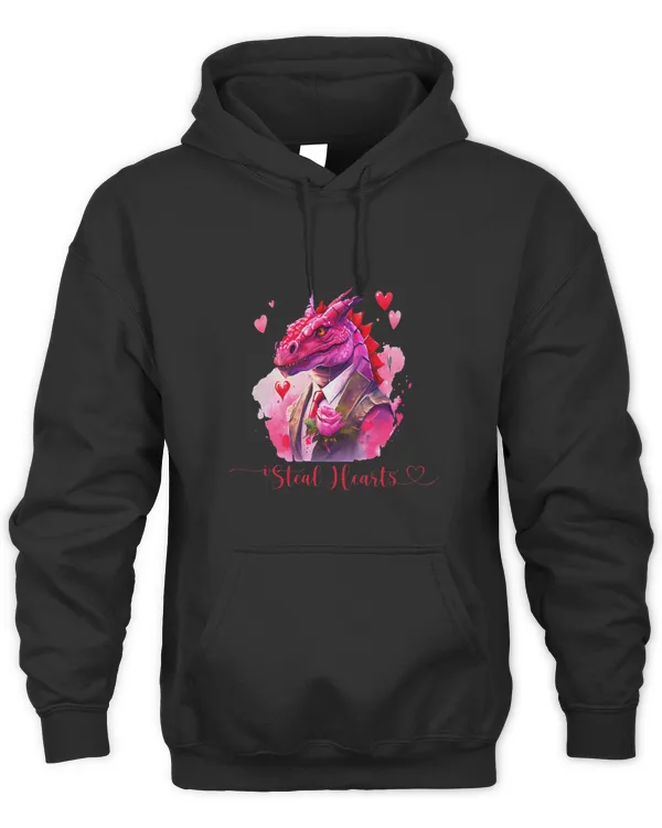 Happy Valentines Day Shark Steal Hearts Pink Love