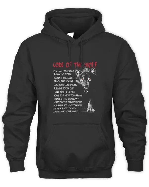 Code Of Wolf Vikings Fenrir Norse Mythology (On Back)