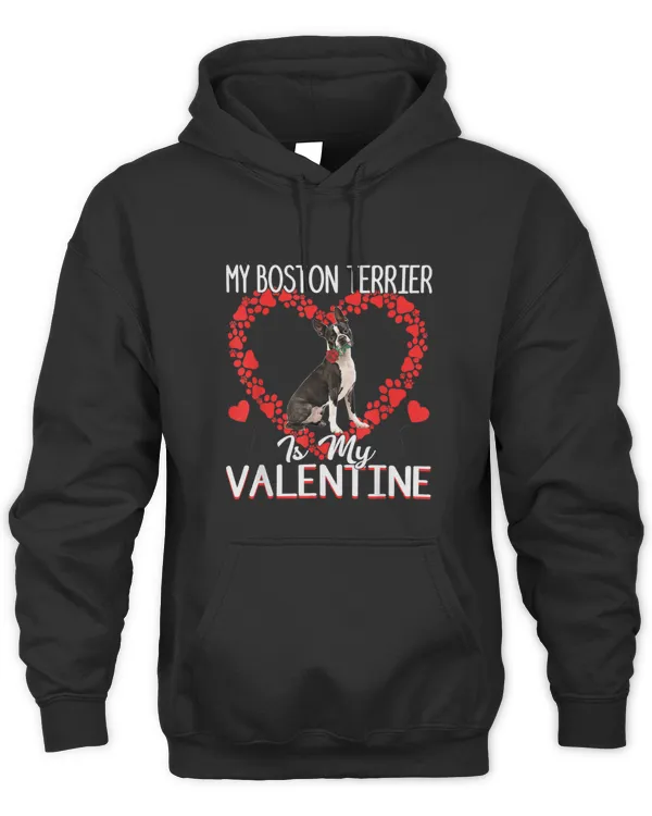 Cute Paw Heart My Boston Terrier Is My Valentine