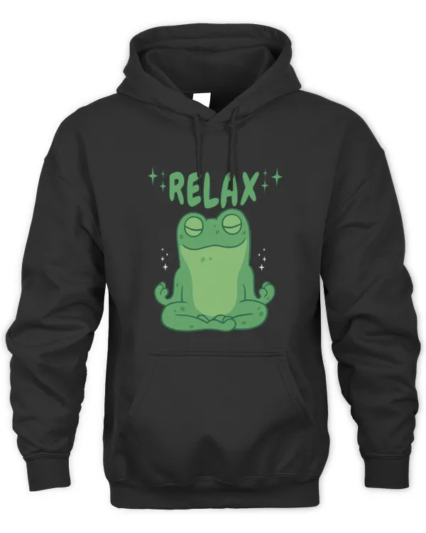 relax yoga frog