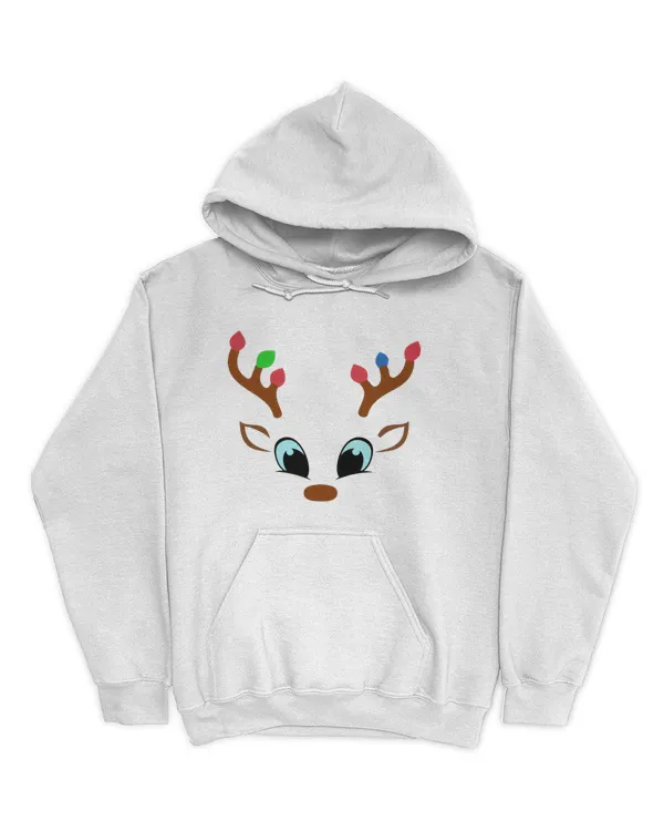 Christmas Shirt with Cute Reindeer Face (7)