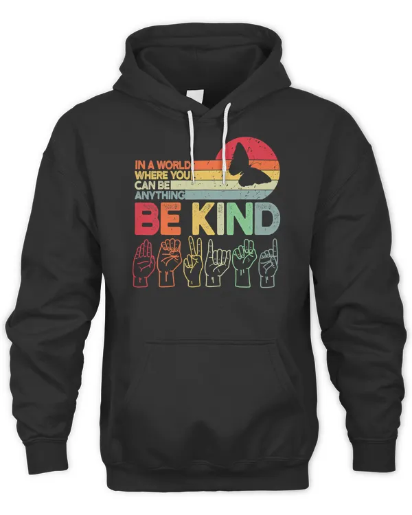 Be Kind Autism Awareness ASL Mom Teacher Kindness T-Shirt