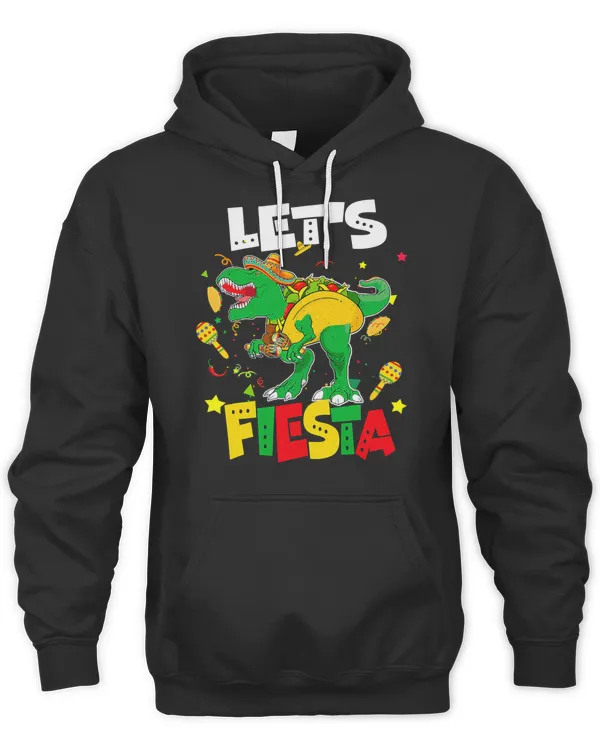 Cinco De Mayo Party Lets Fiesta Maracas Tacosaurus Dinosaur T-Shirt