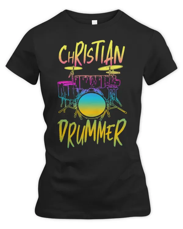 Drum Lover Christian Drummer Celebrates Church Worship Drum Player print 207 Drummer Drumming