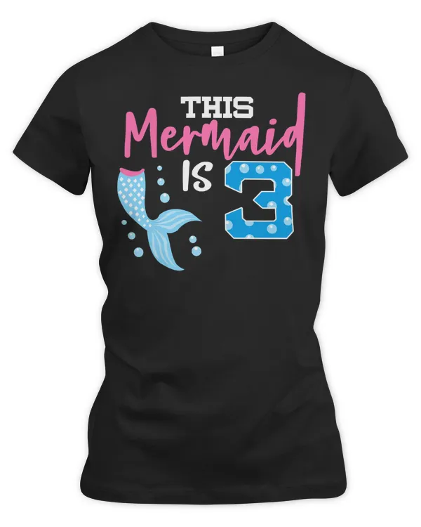 Mermaid Sea Life 3rd Birthday GiftThisIs 3 261 Ocean Lover