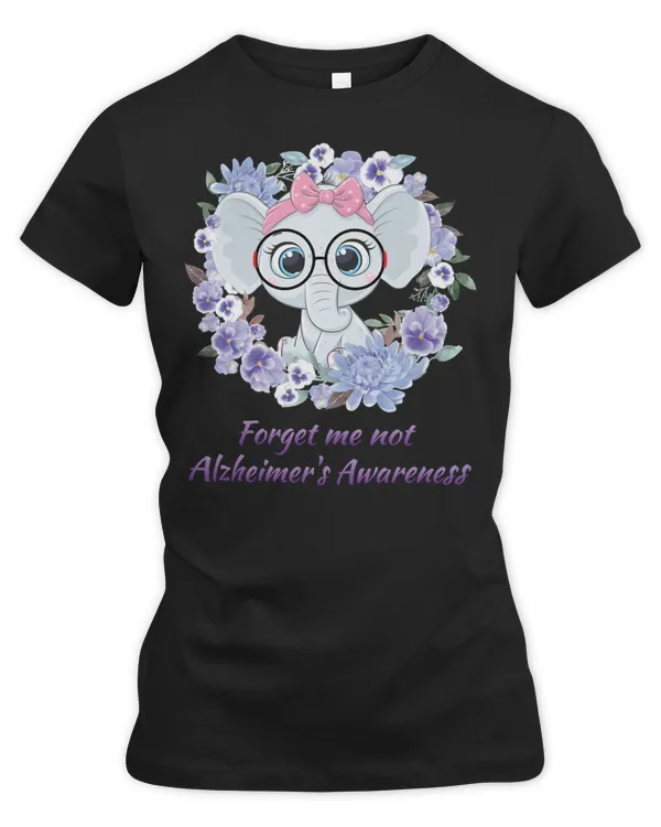 Forget me not Elephant Flower39 Alzheimers Disease Awareness