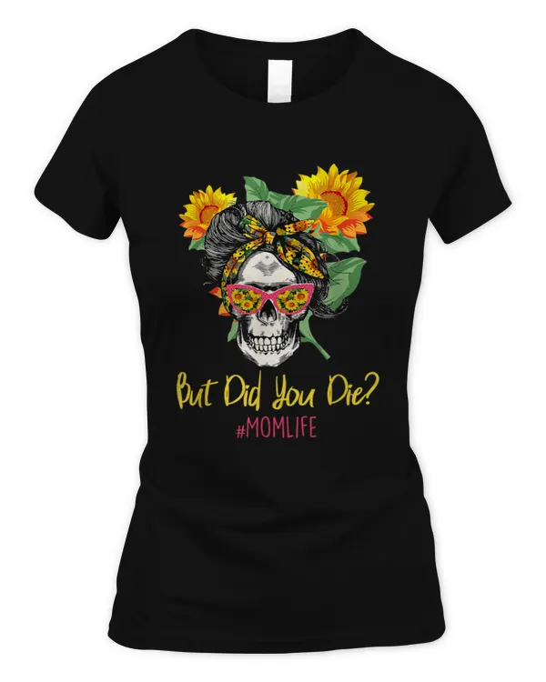 But Did You Die Momo Life Skull Bandana Sunflower