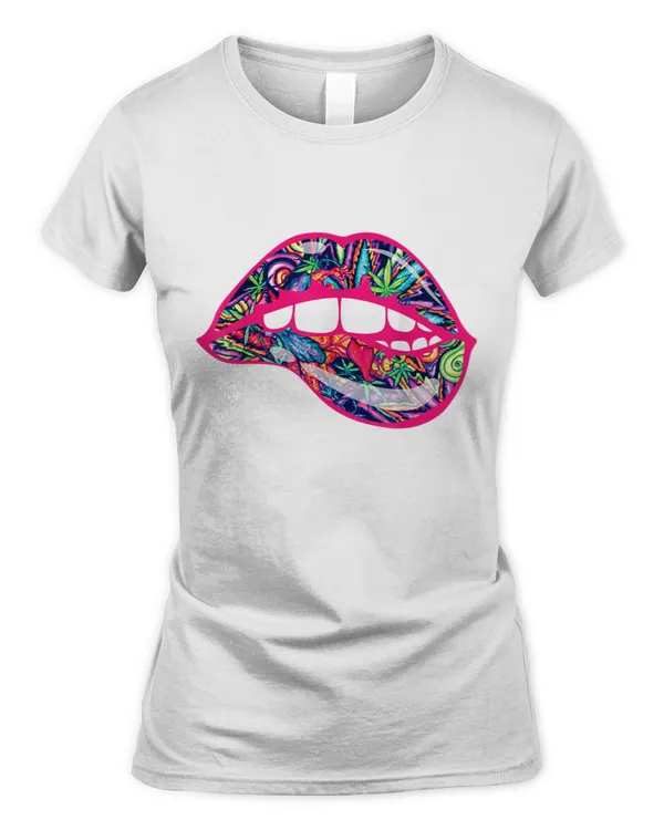 Biting Lips 420 Weed Cannabis Marijuana Stoner Gift